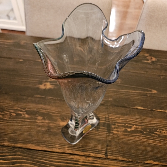 Adam Jablonski hand made crystal from Poland vase - Picture 6 of 11